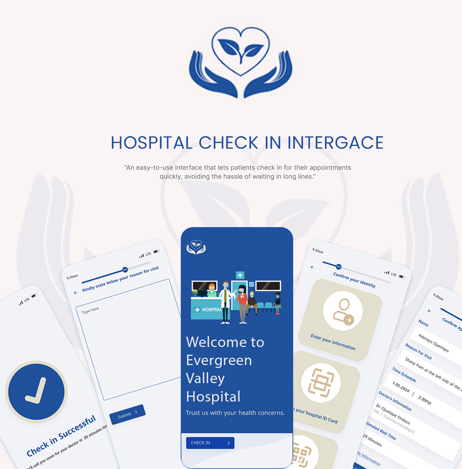 Mobile application for hospital check-in